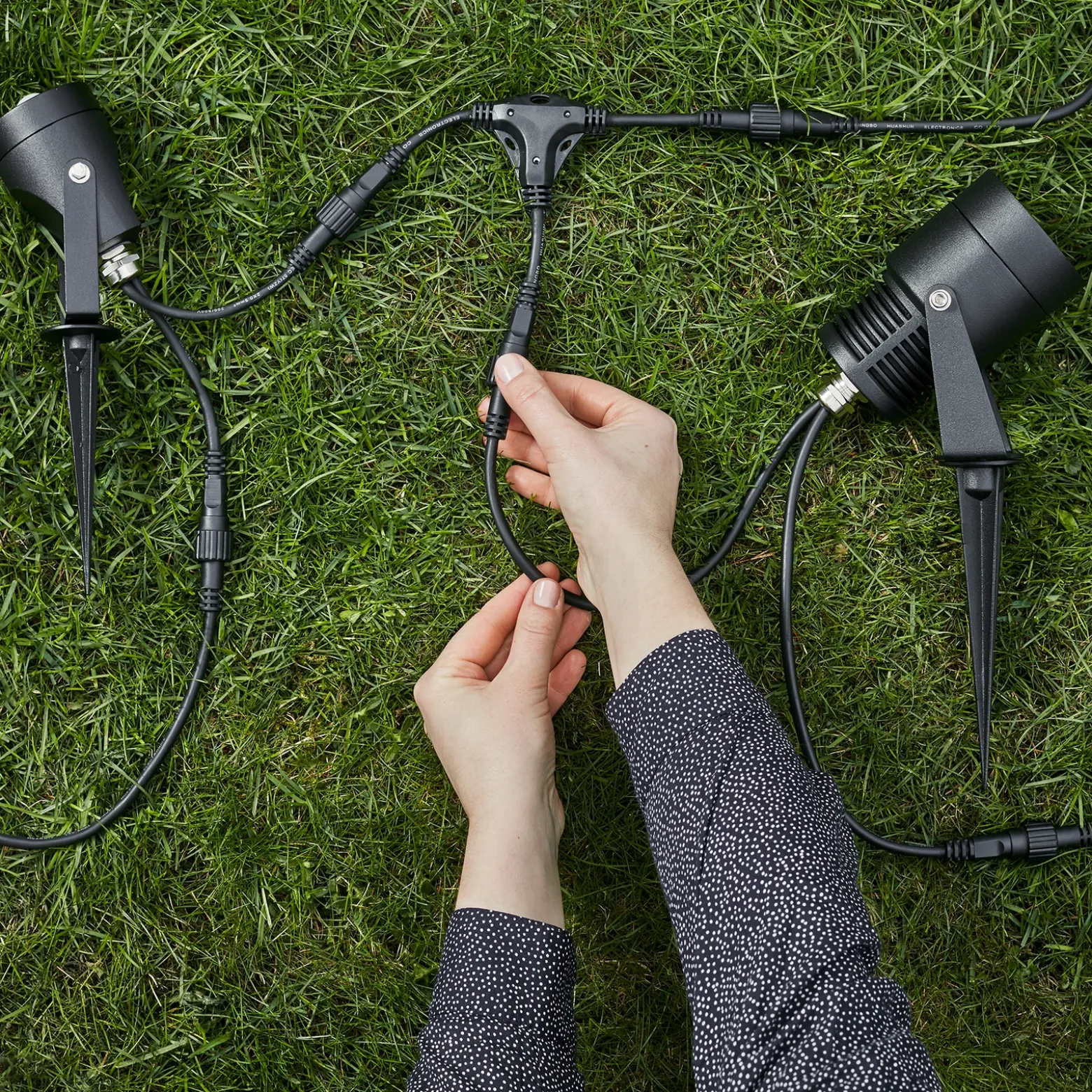 Foco LED Garden 24, negro, 6 vatios
