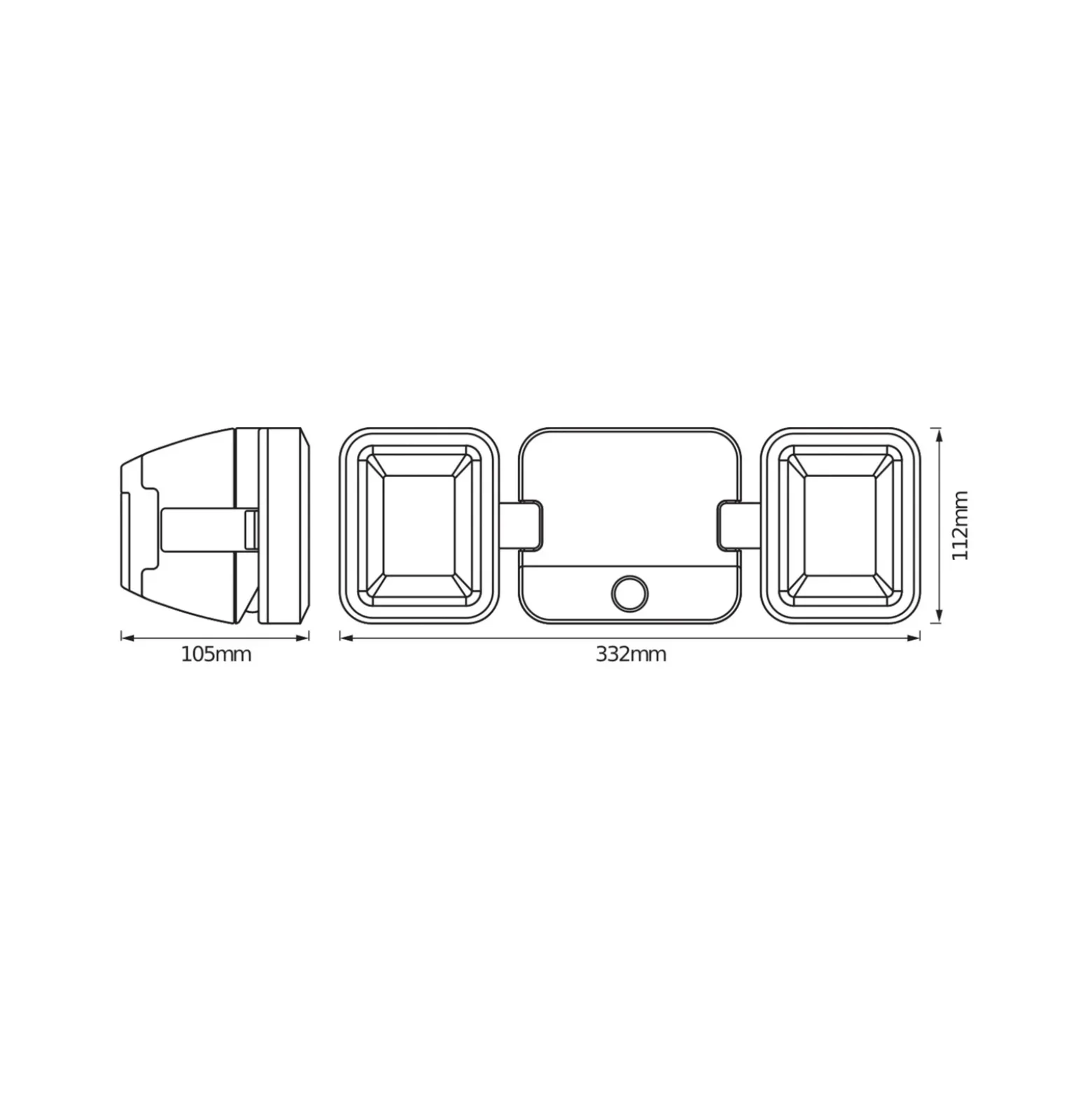 Foco LED para exteriores DOUBLE de OSRAM, 2 luces, blanco, batería