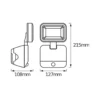 Foco LED para exteriores DOUBLE de OSRAM, 1 luz, blanco, batería