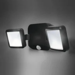Foco LED para exteriores DOUBLE de OSRAM, negro, 2 luces, batería