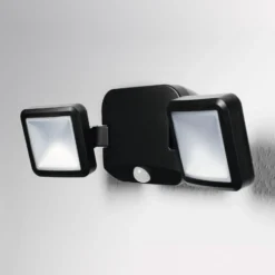 Foco LED para exteriores DOUBLE de OSRAM, negro, 2 luces, batería
