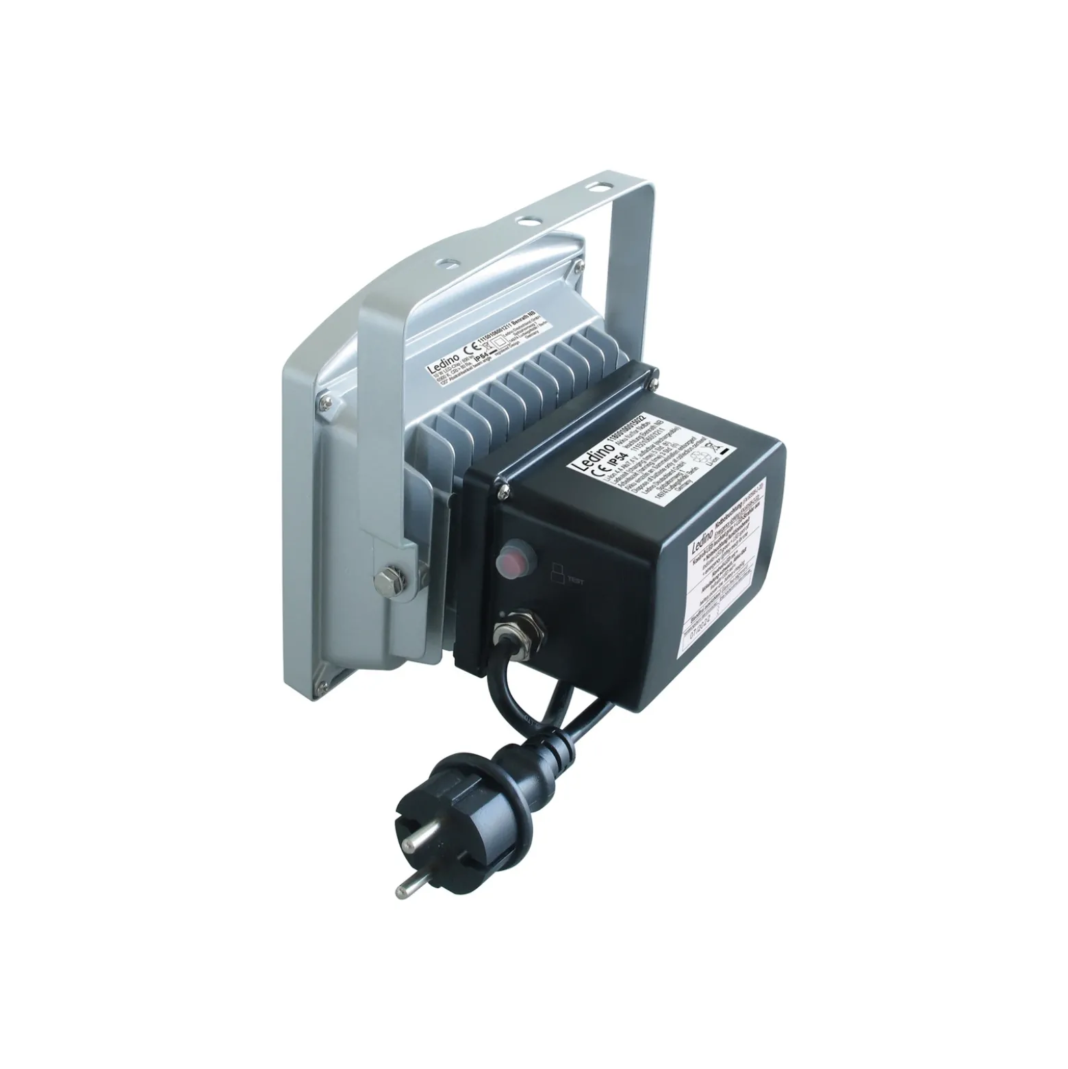 Foco LED recargable Benrath 20NB, luz emergencia, 19 cm de altura