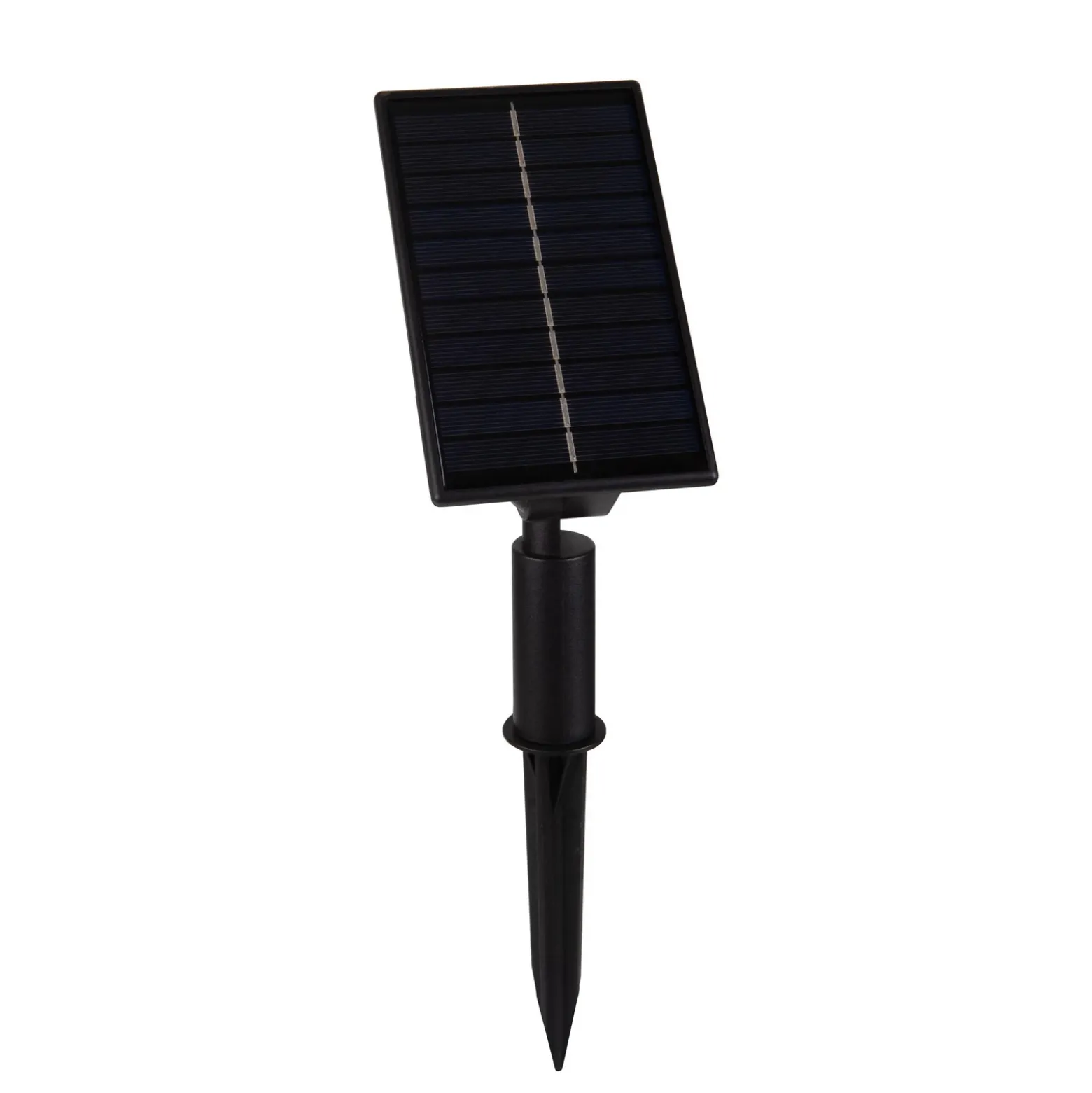 Foco LED solar con pica NOMI, negro, juego de 6, IP44