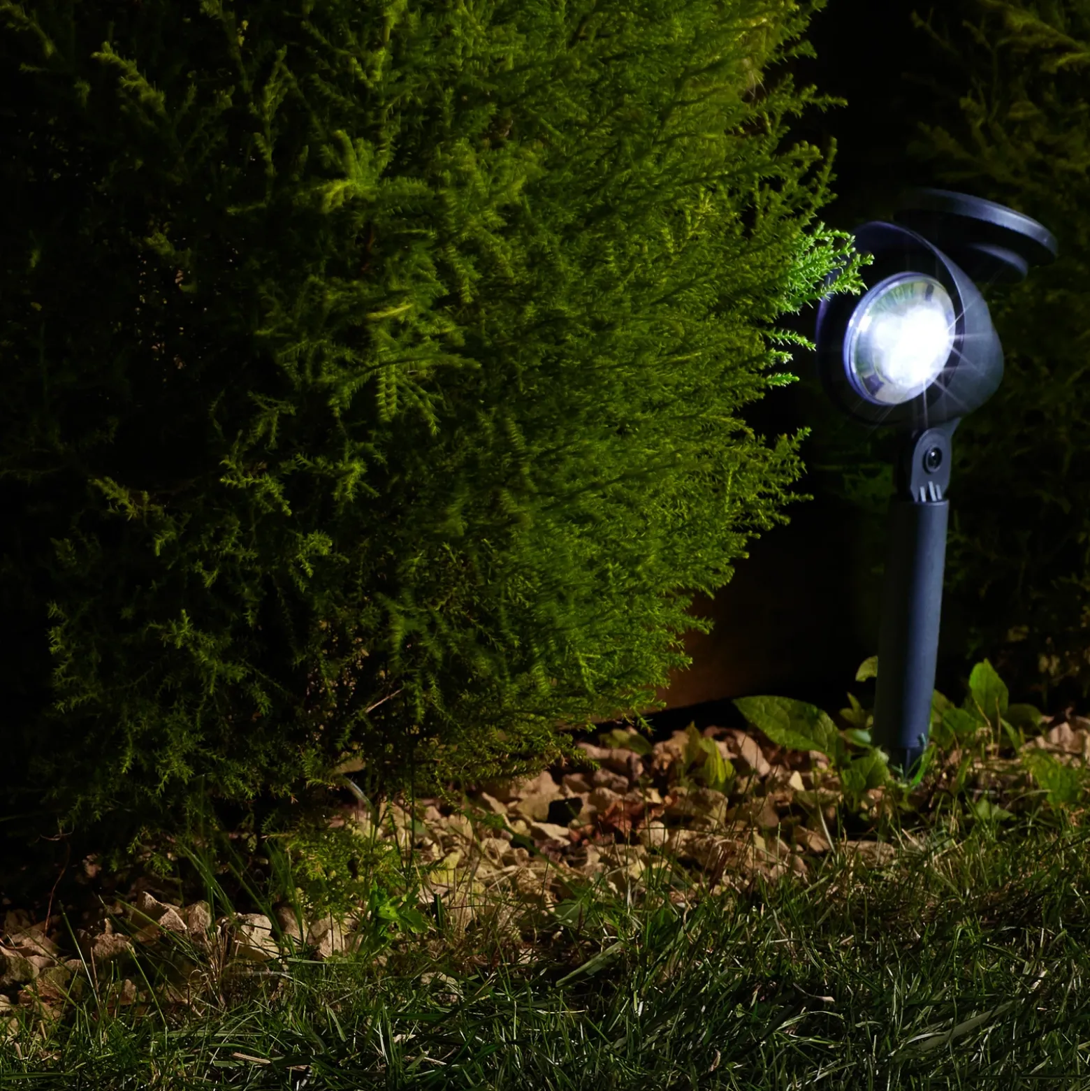 Foco LED solar con pica Prima, juego de 4, IP44
