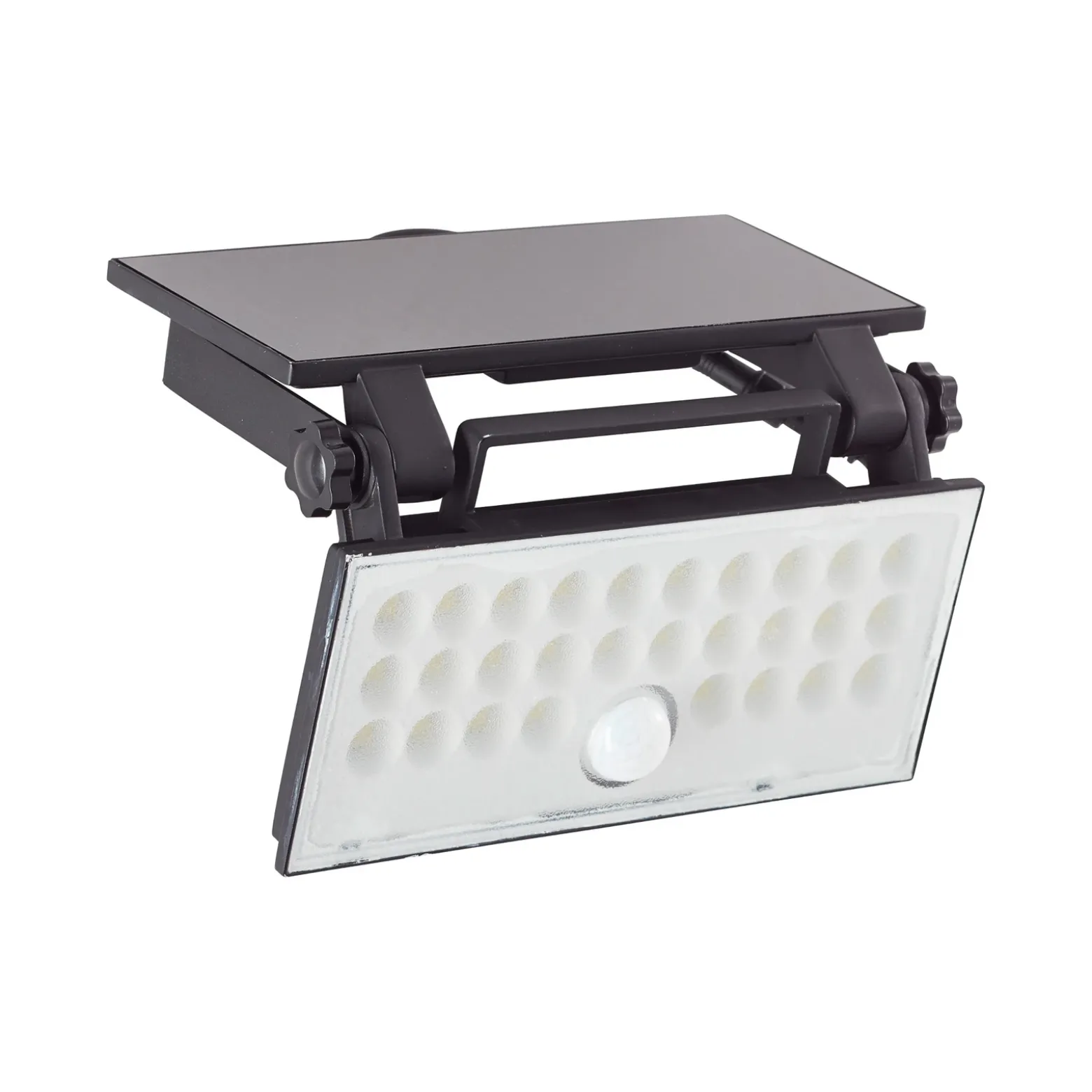 Foco LED solar para exterior con sensor Luton, negro, 19 cm de ancho