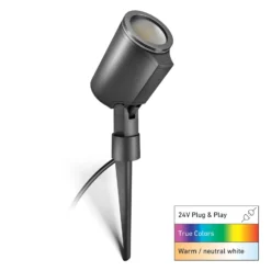 Foco LED STEINEL Garden C, antracita, con estaca, IP65, RGBWW