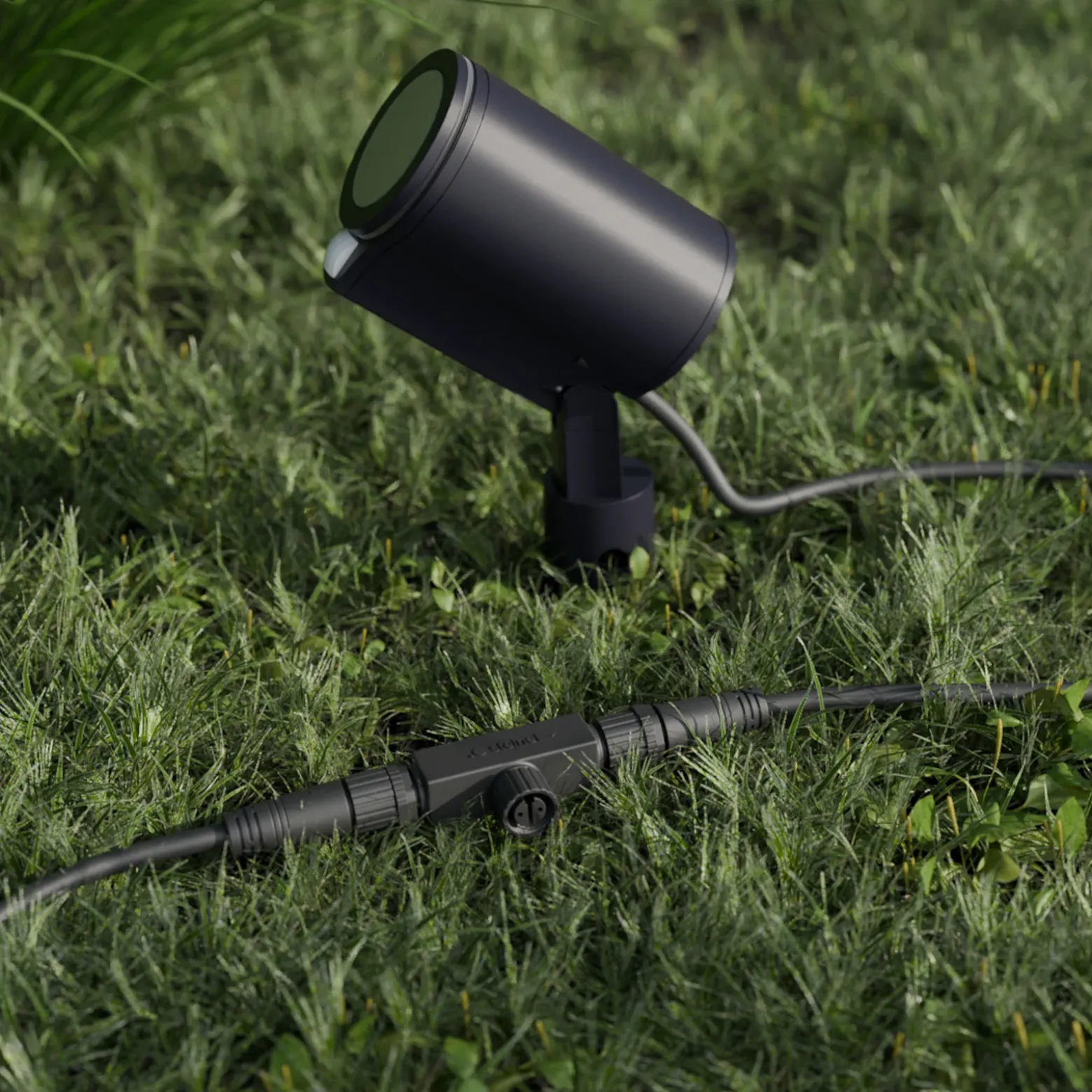 Foco LED STEINEL Garden C, antracita, con estaca, IP65, RGBWW