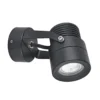 Foco para pared exterior 5119, negro, Ø 7 cm, metal, IP54, GU10