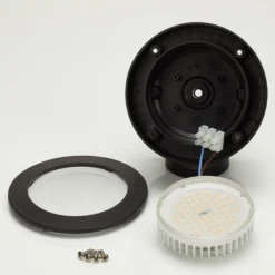 Foco Tommy redondo negro 1 luz 10W CCT