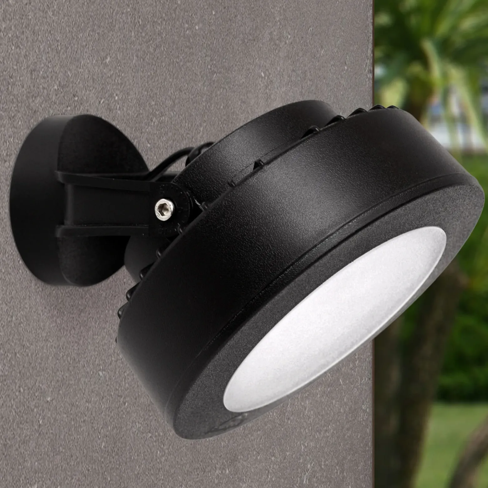 Foco Tommy redondo negro 1 luz 10W CCT
