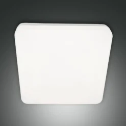 Folk LED plafón para exterior, 28 cm x 28 cm, blanco, IP65