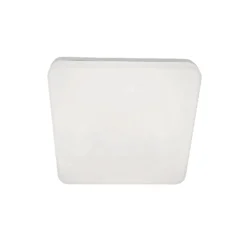 Folk plafón para exterior LED, sensor, 28 x 28 cm, blanco, IP65