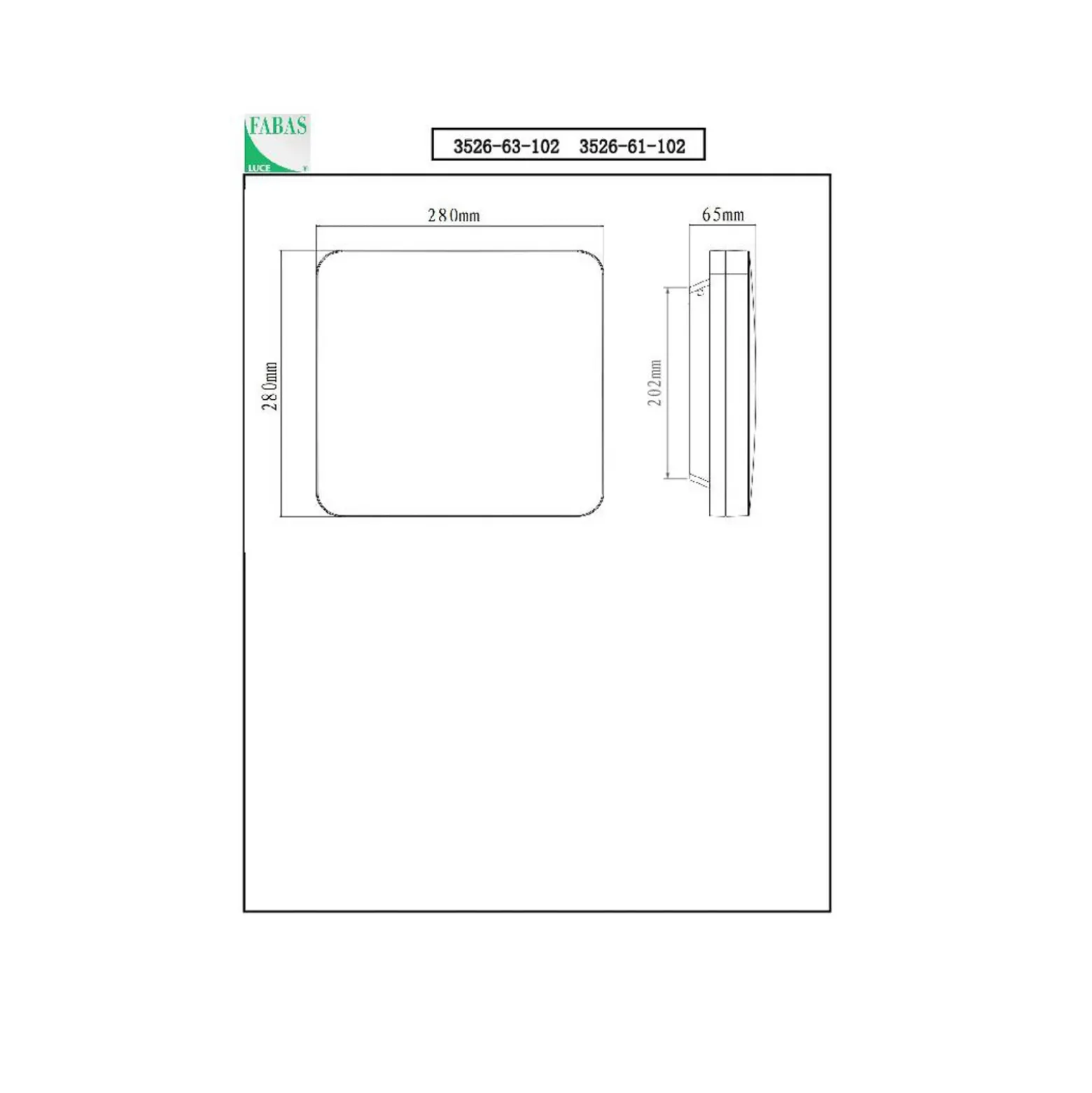Folk plafón para exterior LED, sensor, 28 x 28 cm, blanco, IP65