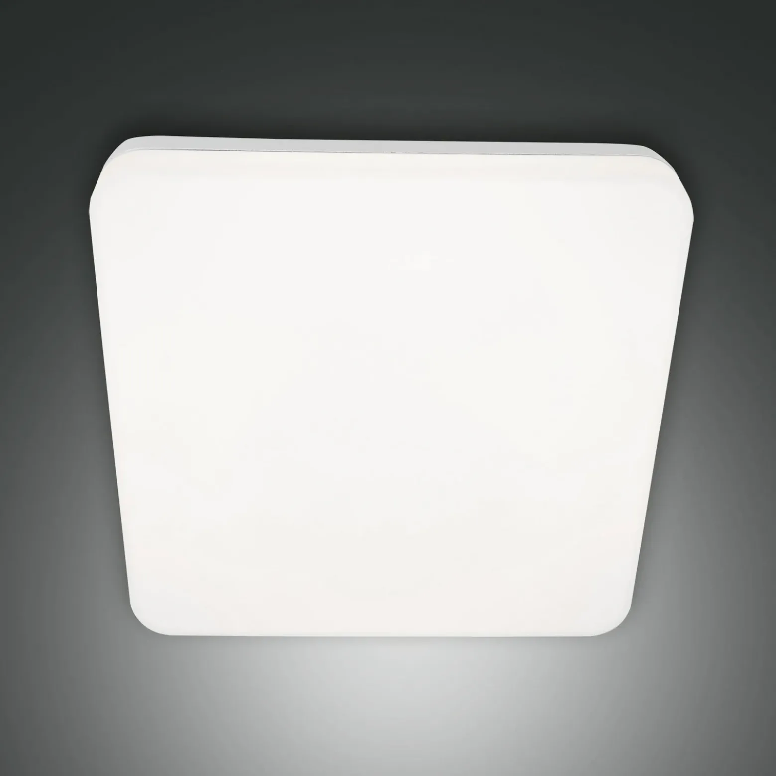 Folk plafón para exterior LED, sensor, 28 x 28 cm, blanco, IP65