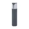 Forlight lámpara sobremuro Astra, altura 50 cm, antracita, aluminio