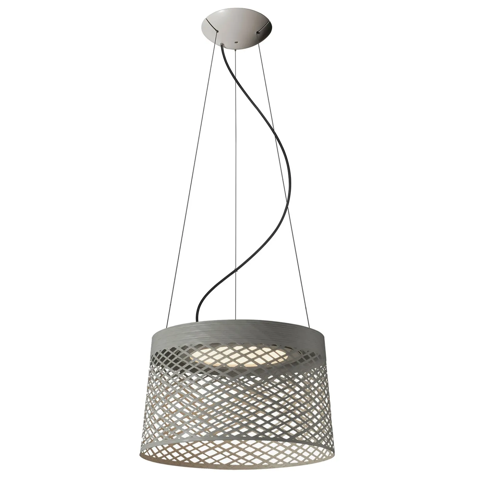 Foscarini Twiggy Grid lámpara colgante LED, greige