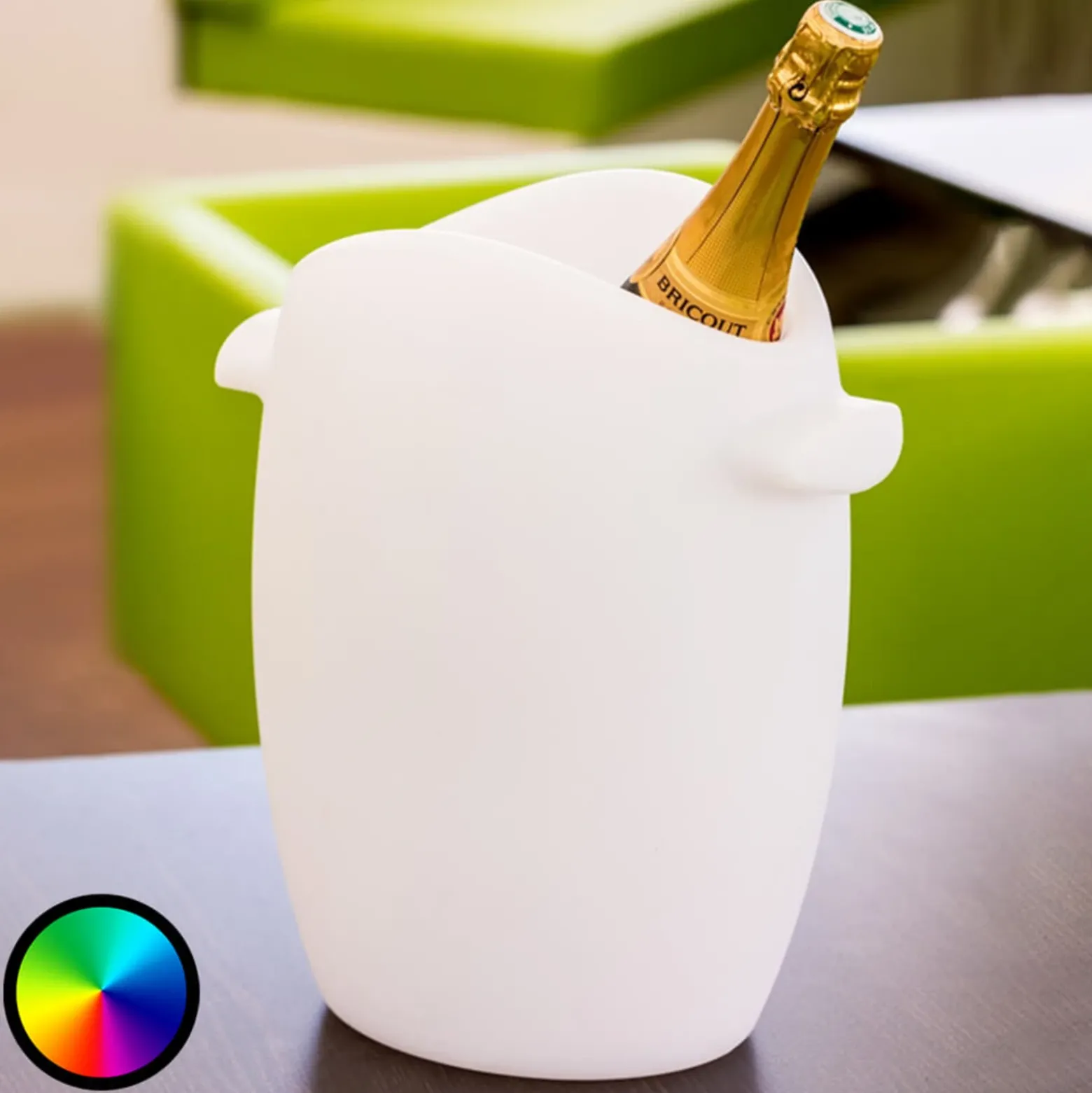 Fresh: un enfriador de botellas LED iluminado