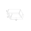 Goa - aplique de exterior LED angular en negro