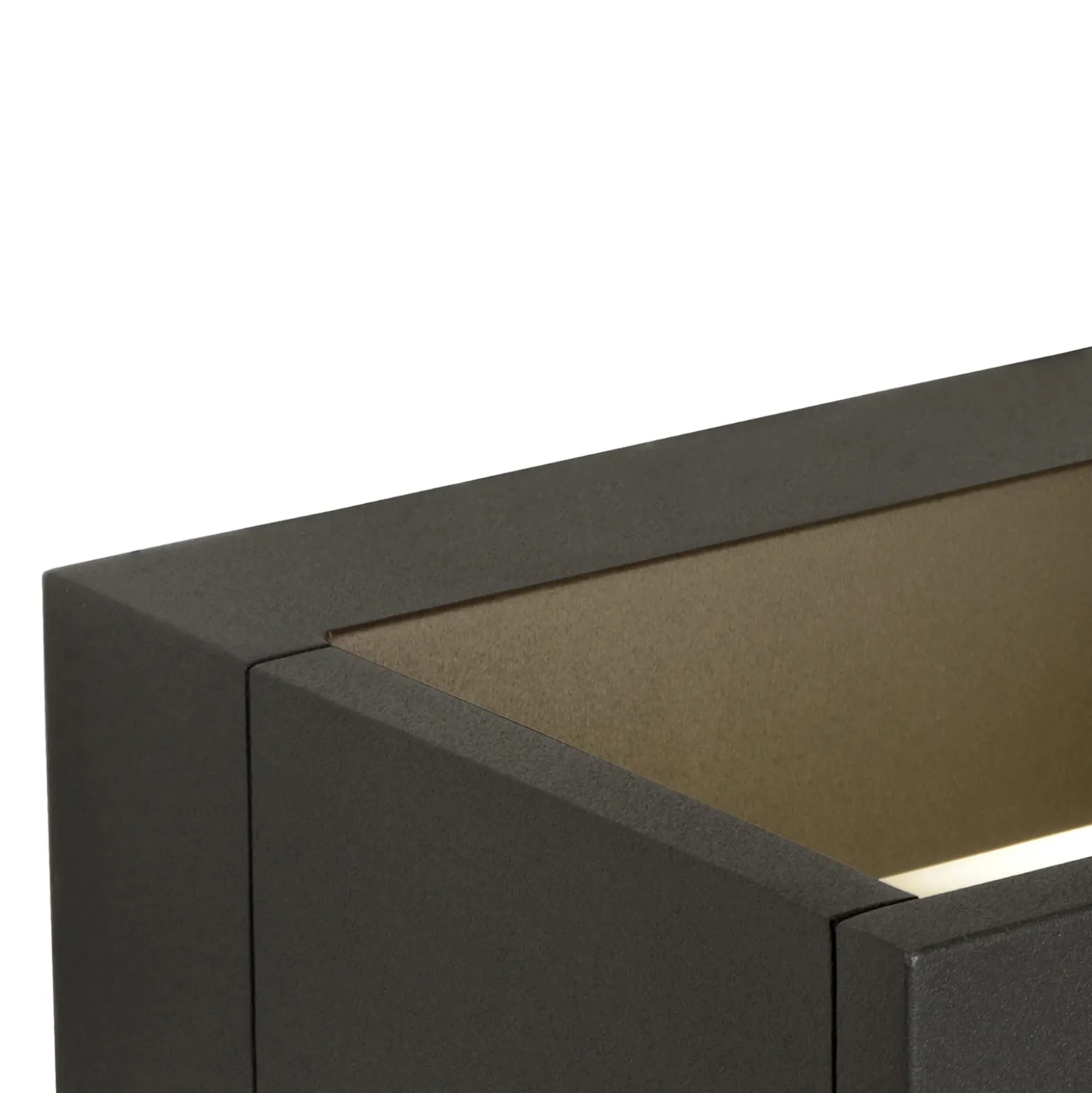 Goa - aplique de exterior LED angular en negro