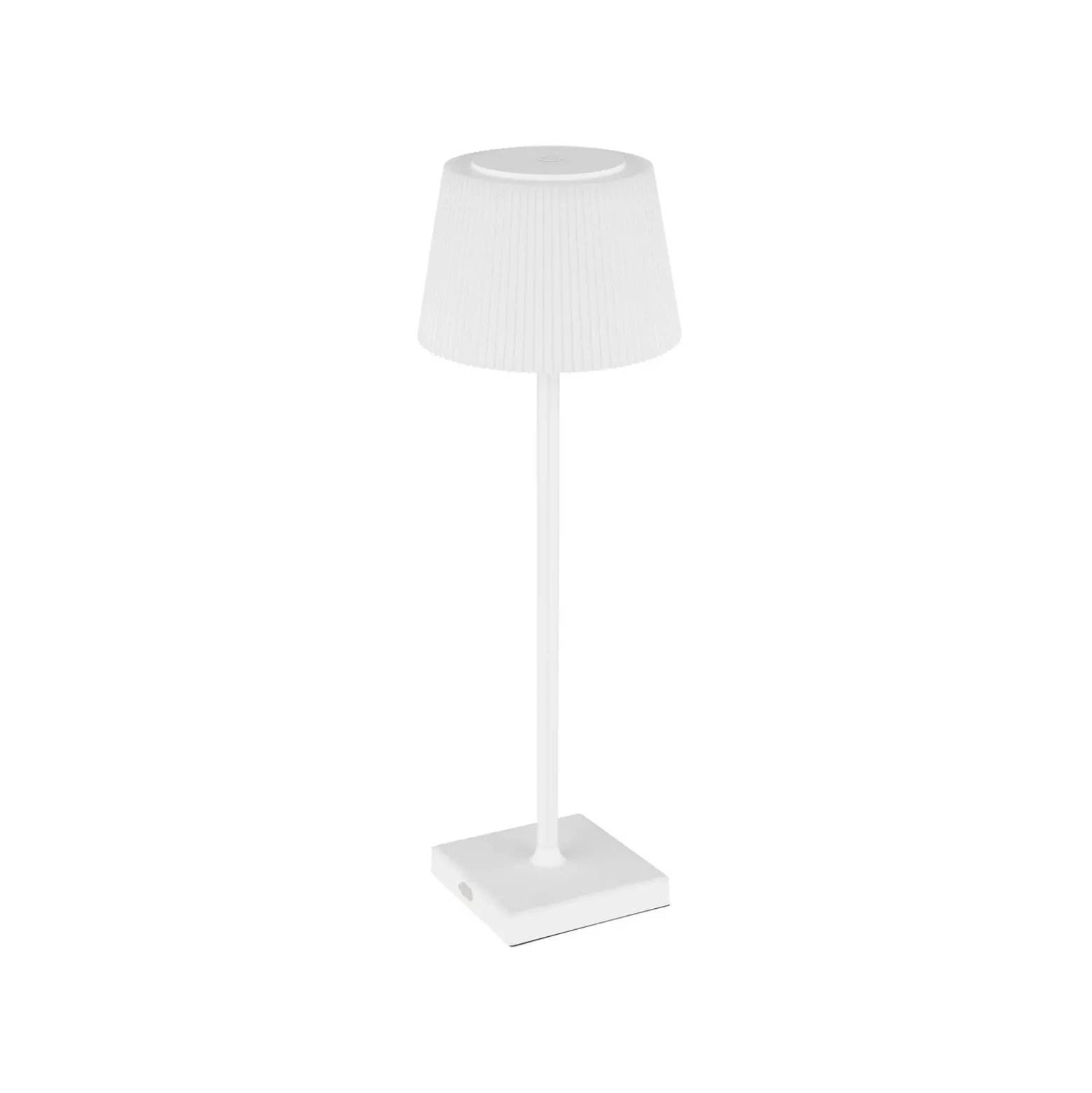 Gregoir lámpara de mesa LED recargable, blanco mate, altura 38 cm, CCT
