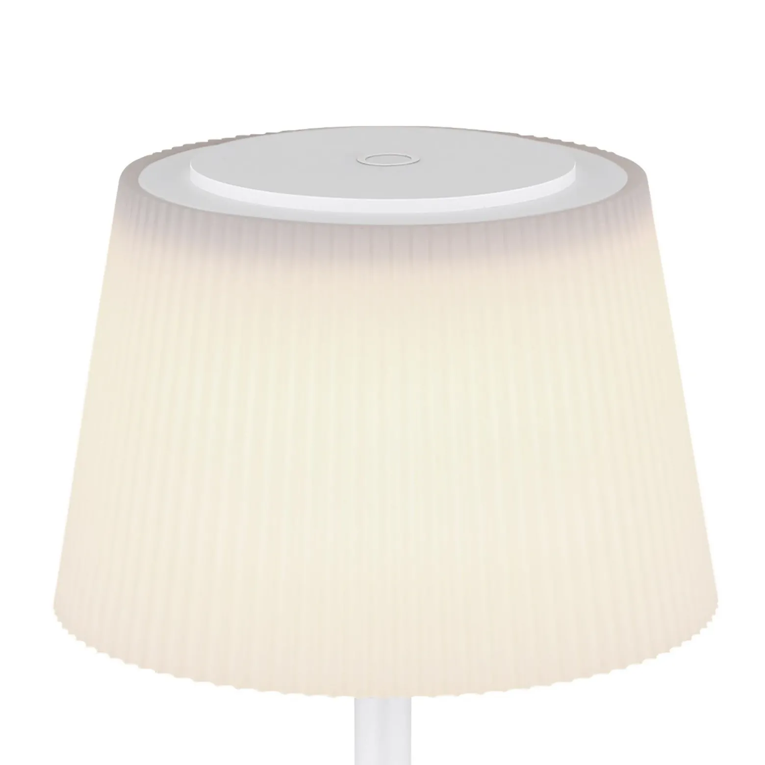 Gregoir lámpara de mesa LED recargable, blanco mate, altura 38 cm, CCT