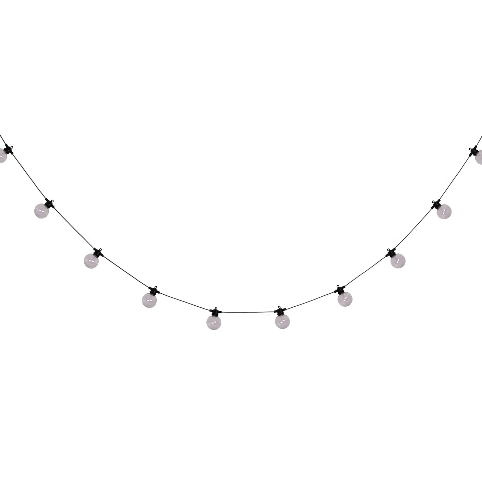 Guirnalda de luces LED CADENA, RGB, negra, 10 luces, 5 m