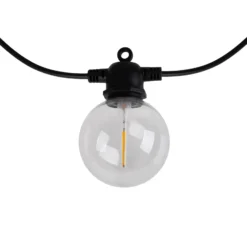 Guirnalda de luces LED CADENA, RGB, negra, 10 luces, 5 m