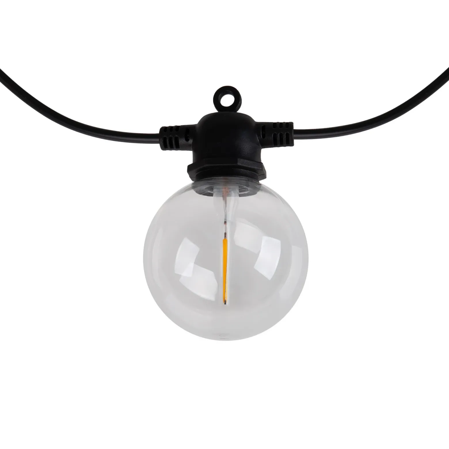 Guirnalda de luces LED CADENA, RGB, negra, 10 luces, 5 m