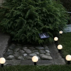 Guirnalda de luces LED solar Combo, 6 luces, IP44, plástico