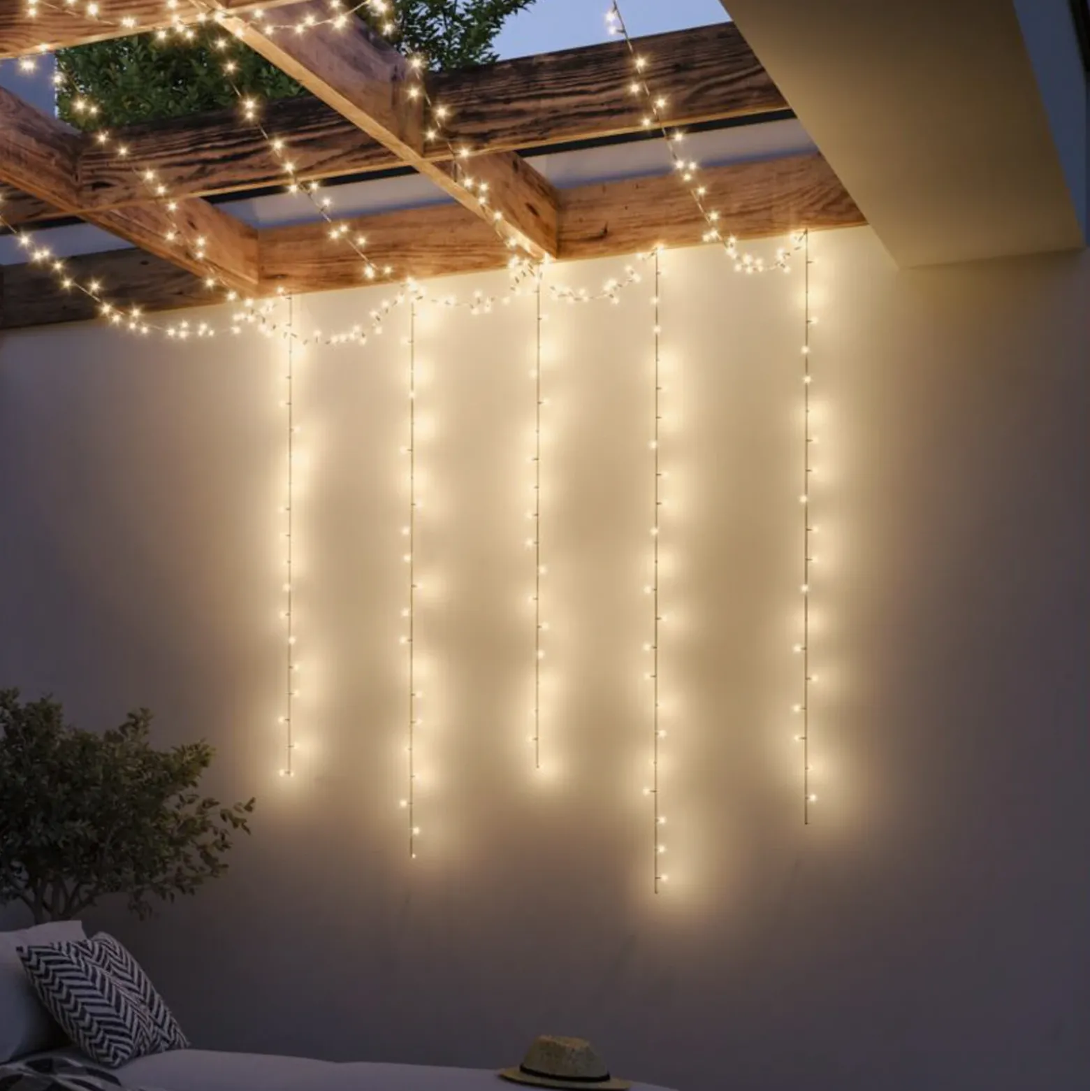 Guirnalda de luces Paulmann Plug & Shine Yuna, 5 m, 3000 K, negra