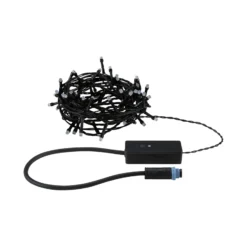 Guirnalda de luces Paulmann Plug & Shine Smart Yuna de 5 m, RGB, color negro
