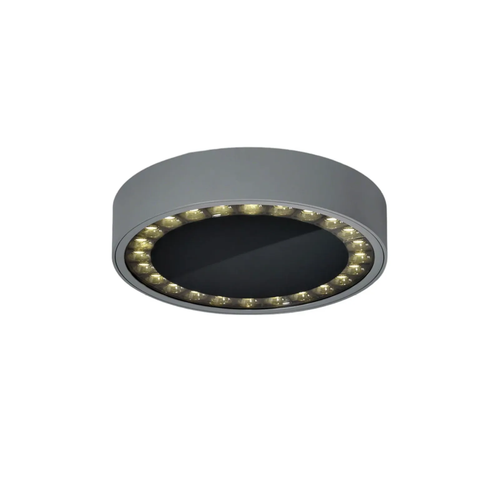 Helestra Say plafón LED de exterior grafito Ø23cm