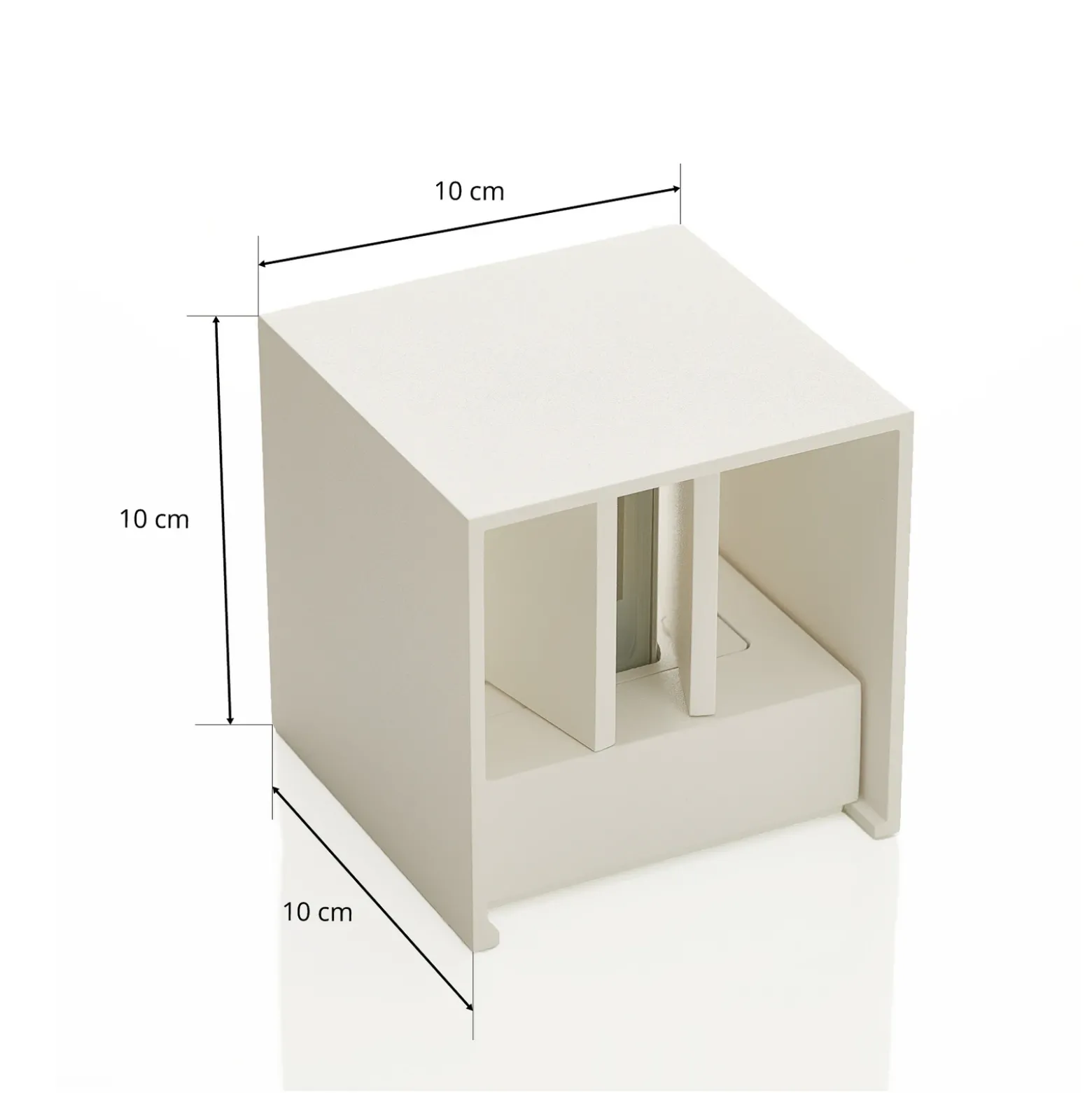 Helestra Siri 44 aplique exterior up/down blanco