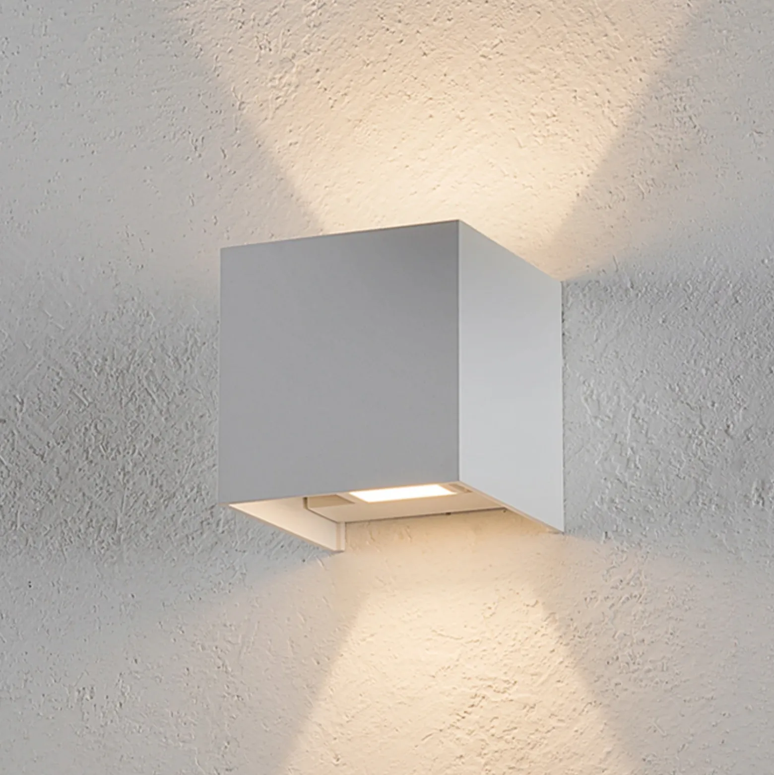 Helestra Siri 44 aplique exterior up/down blanco