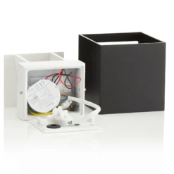 Helestra Siri 44 aplique para exterior arriba/abajo negro