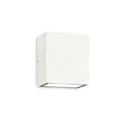 Ideal Lux Aplique de exterior Argo, blanco, 3.000 K, down