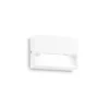Ideal Lux Aplique de exterior LED Dedra, blanco, 10 x 6,5 cm