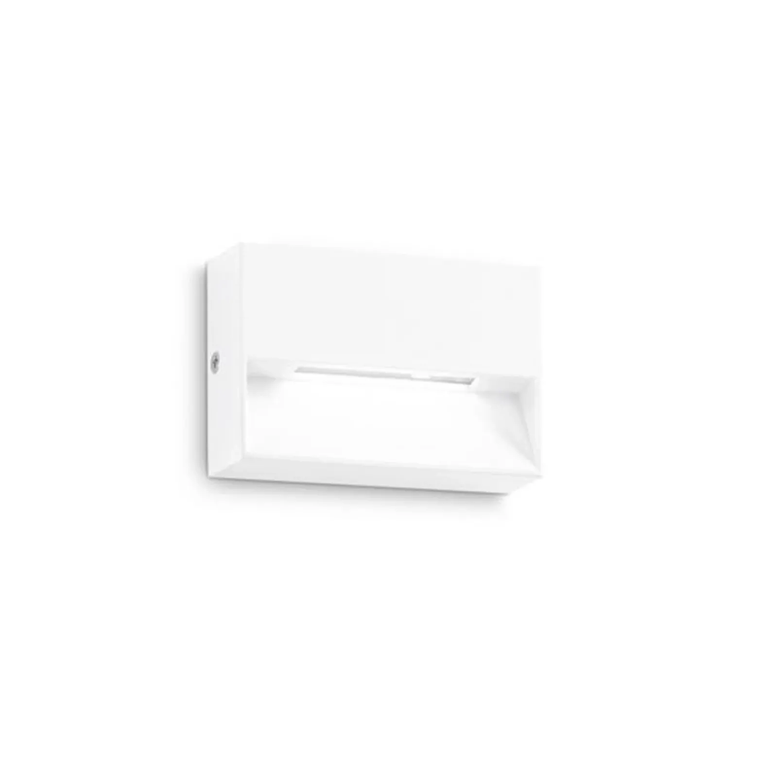 Ideal Lux Aplique de exterior LED Dedra, blanco, 10 x 6,5 cm