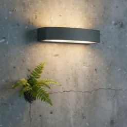 Ideal Lux Aplique para exterior Andromeda, antracita, ancho 45 cm
