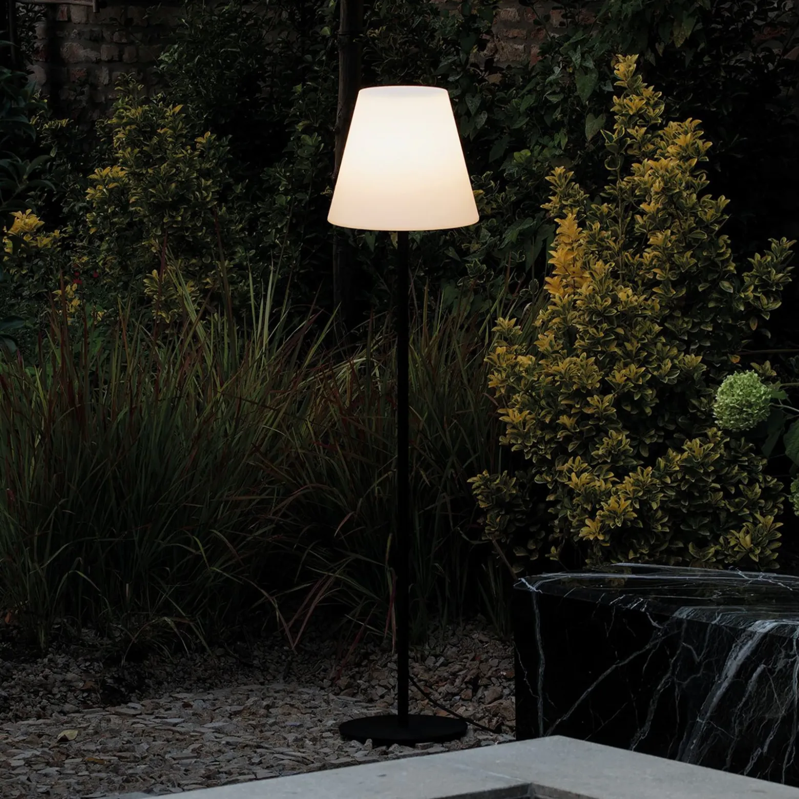 Ideal Lux Arcadia lámpara de pie exterior, antracita, altura 154 cm
