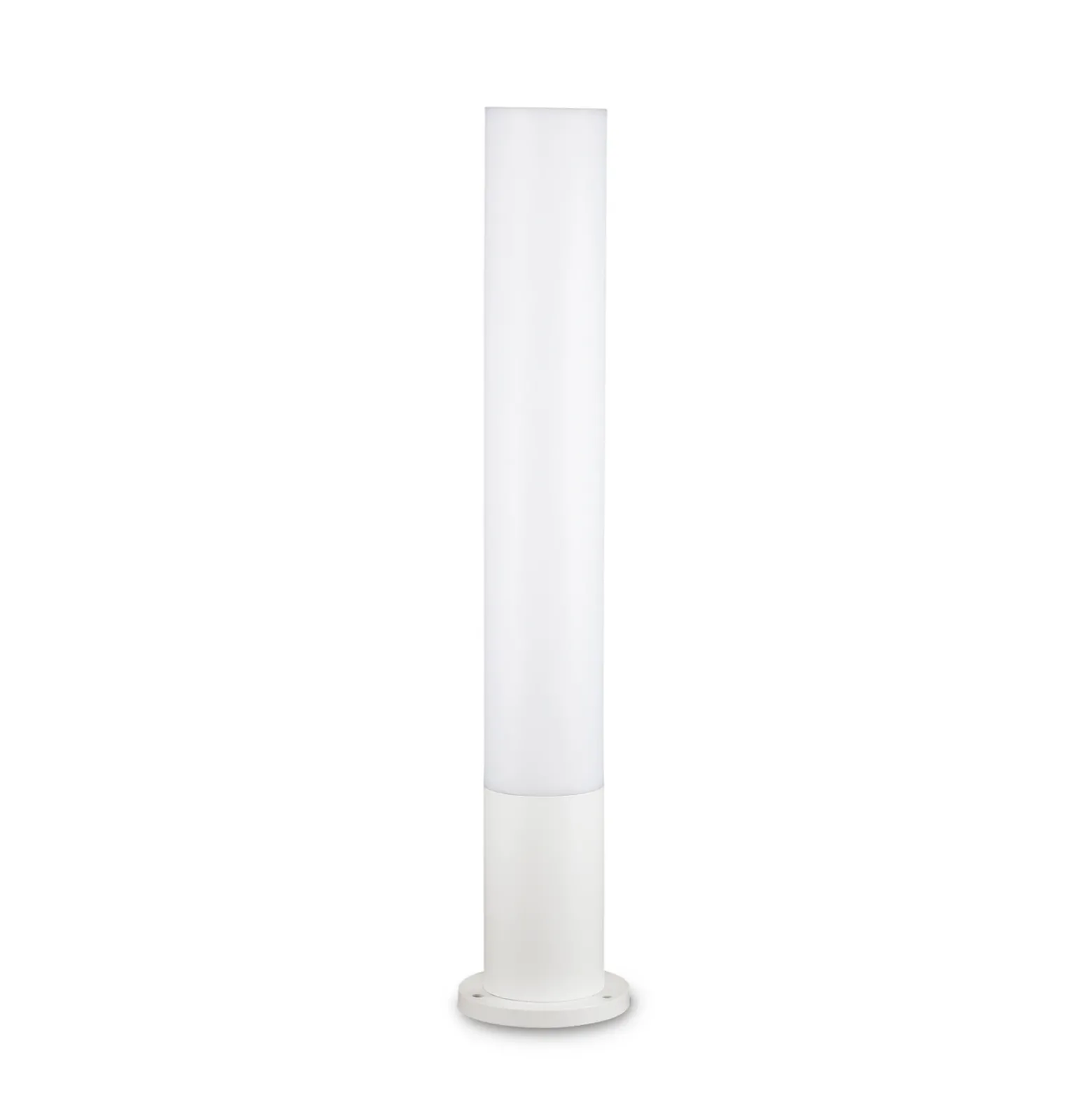 Ideal Lux bolardo luminoso Edo redondo, blanco, GX53