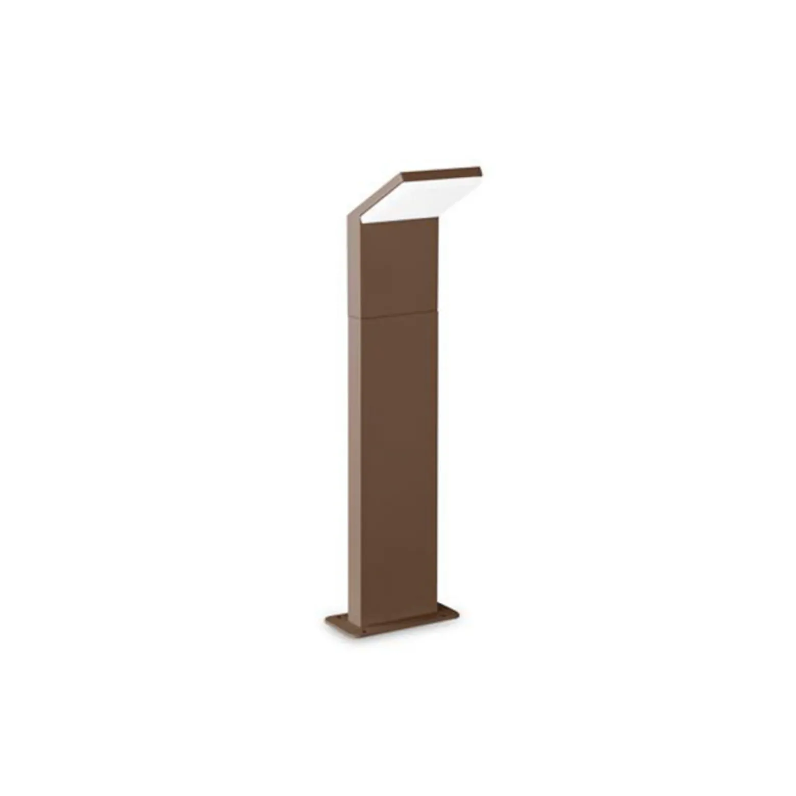 Ideal Lux bolardo luminoso LED Style marrón altura 50 cm aluminio 3.000 K