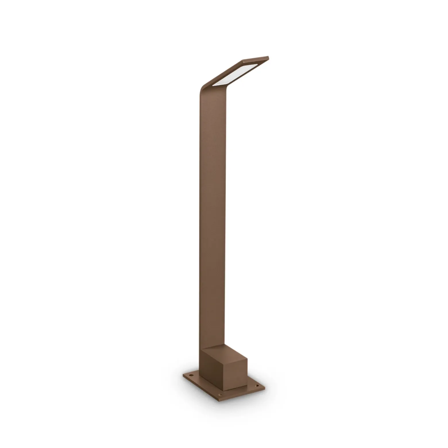 Ideal Lux bolardo luminoso LED Agos marrón 3.000 K Altura 60 cm aluminio