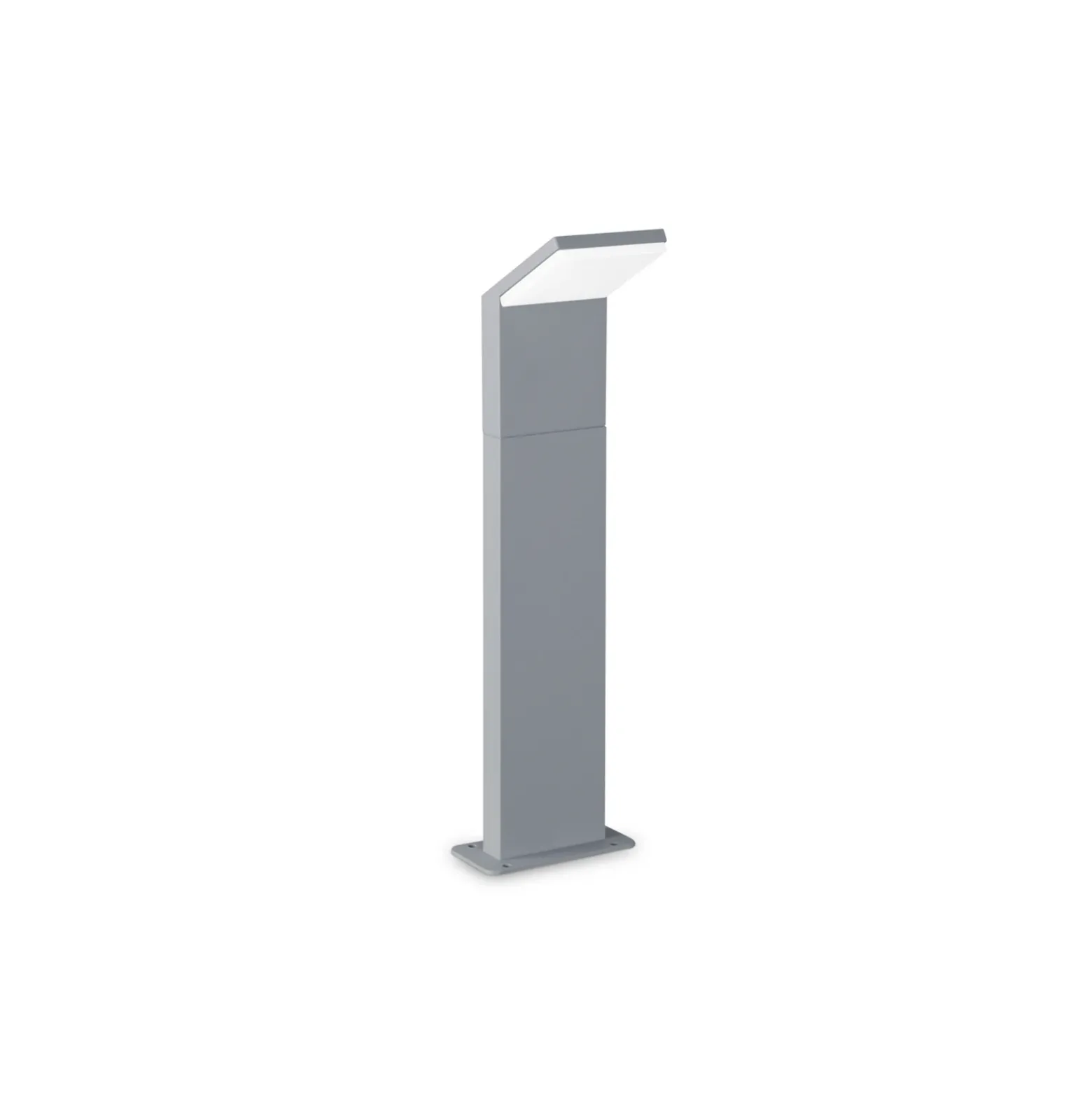 Ideal Lux Bolardo luminoso LED Estilo gris, altura 50 cm aluminio 3.000 K