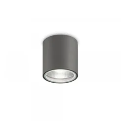 Ideal Lux plafón Gun, antracita, aluminio, IP44, GU10