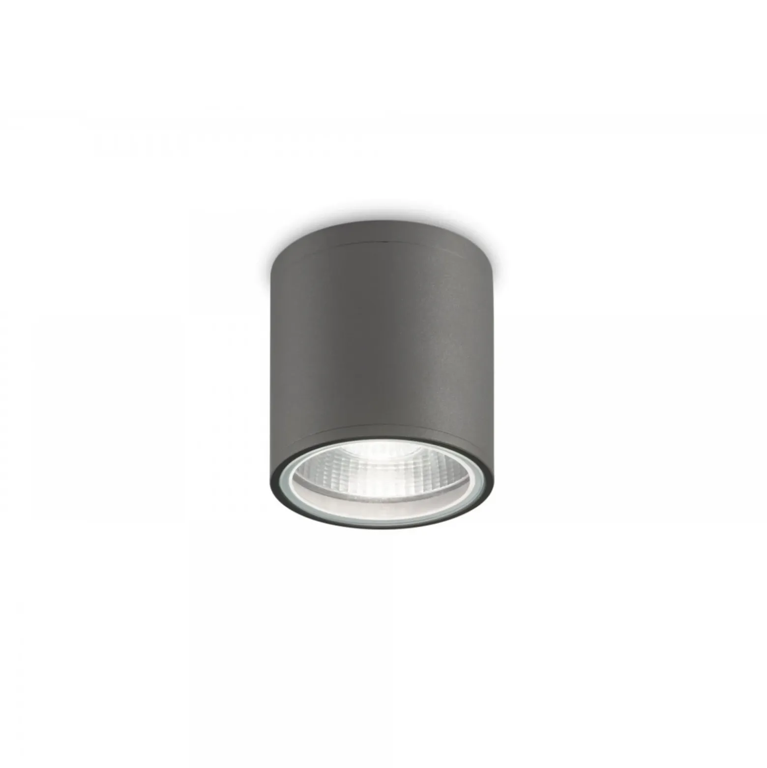 Ideal Lux plafón Gun, antracita, aluminio, IP44, GU10