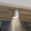 Ideal Lux plafón Gun, gris, aluminio, IP44, GU10