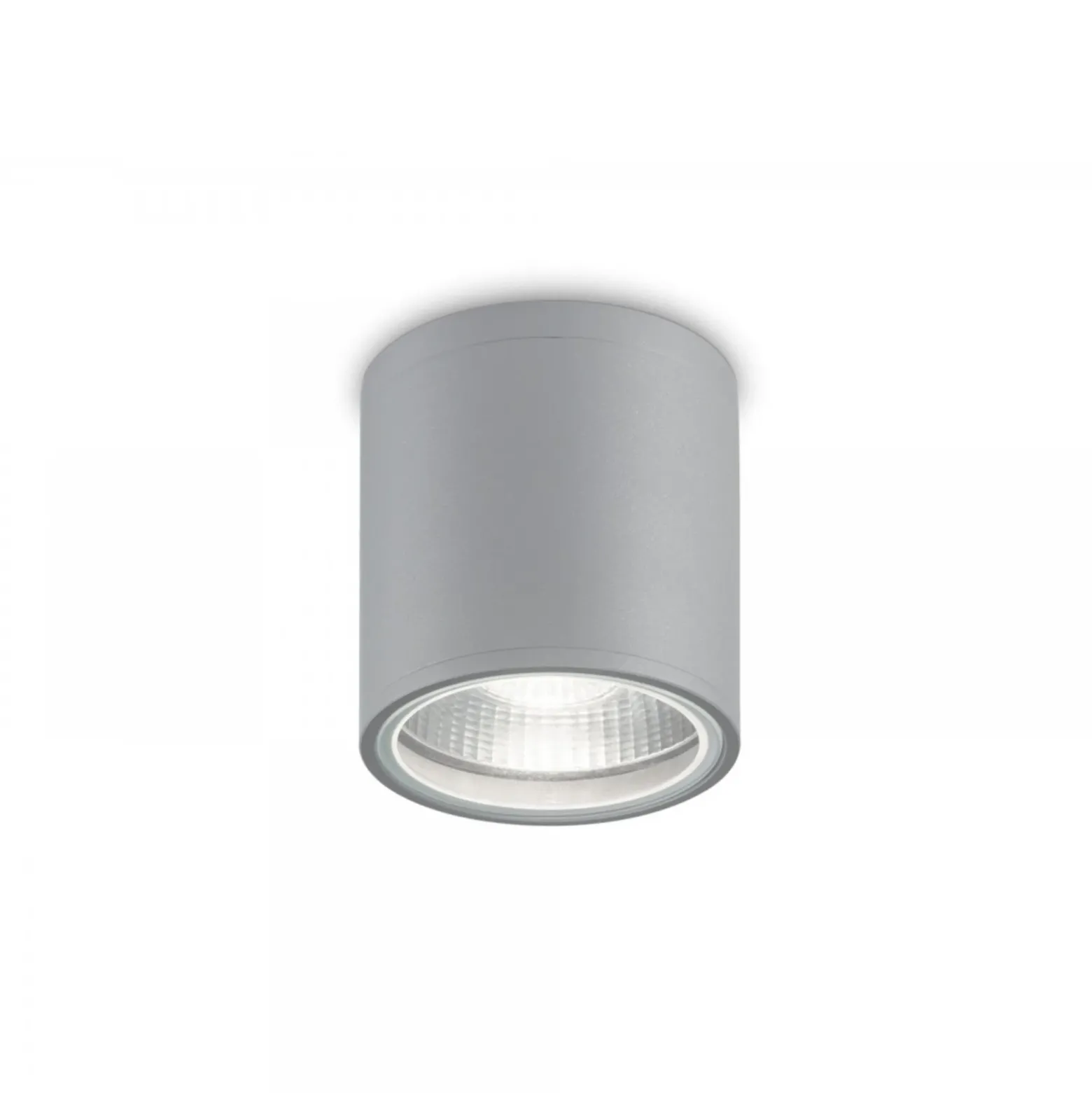 Ideal Lux plafón Gun, gris, aluminio, IP44, GU10