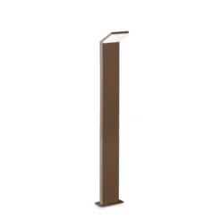Ideal Lux Style bolardo luminoso LED, marrón, altura 100 cm, 3.000 K