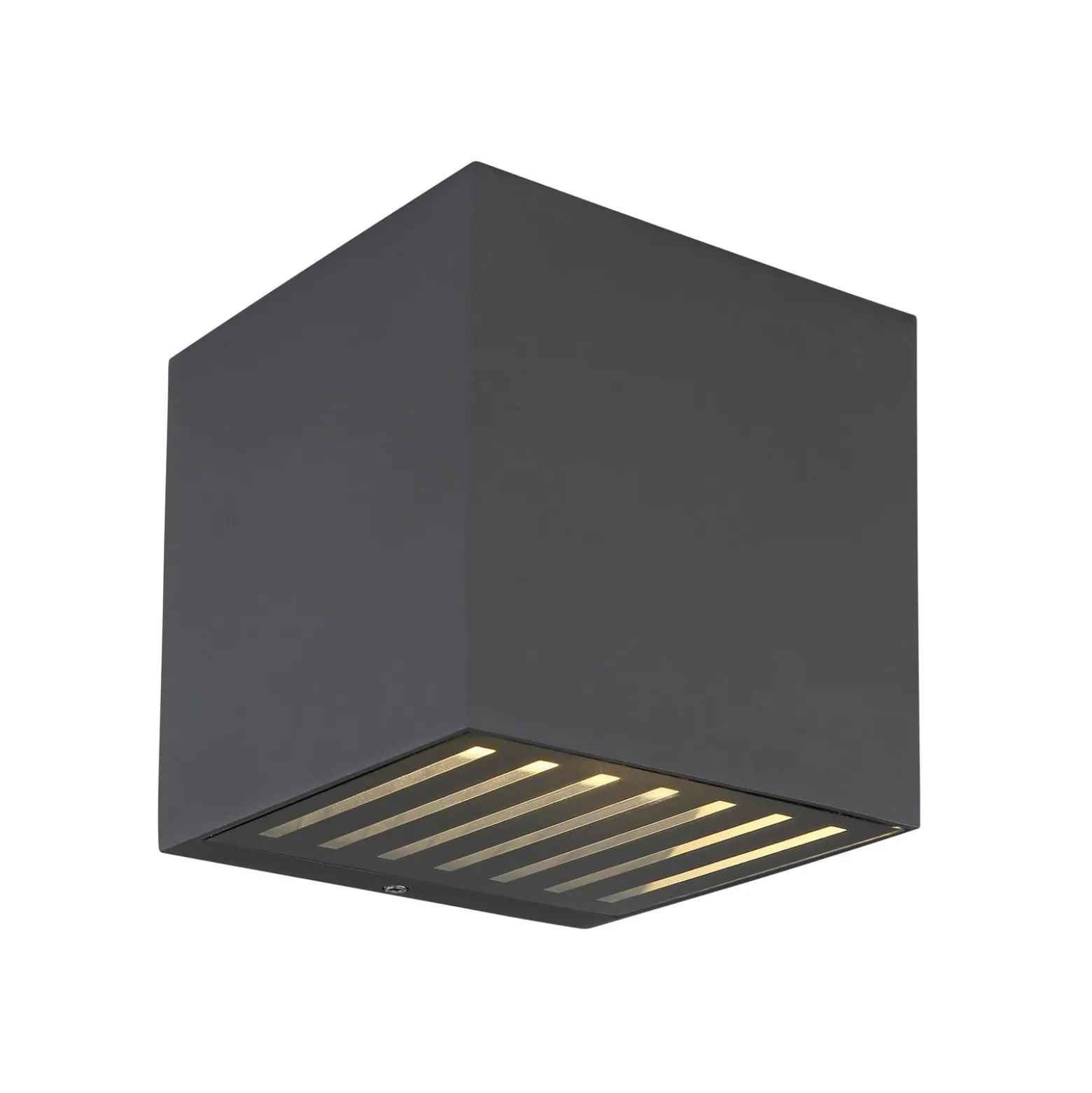 Illi Aplique para exterior LED, antracita, ancho 10 cm, aluminio, IP54